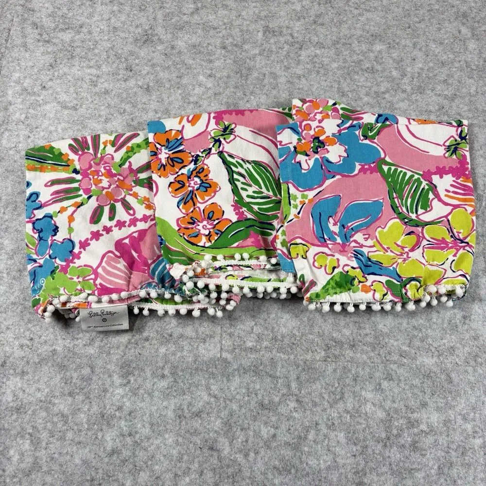 Lily Pulitzer Bright Floral Multicolor Napkin - Set Of 3 - 2019 Target Exclusive